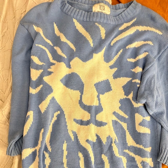 Iconic 80s Anne Klein Sadimara Lion Sweater - Picture 1 of 3